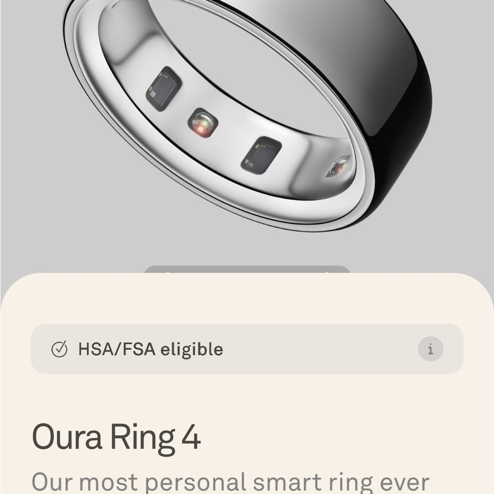 BRAND NEW Ōura Ring 4 (Silver - Size 6) - Picture 7 of 10
